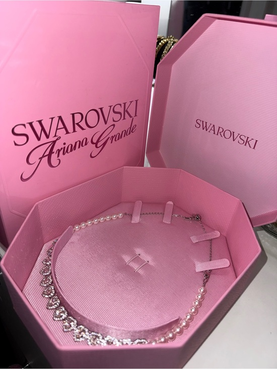 Swarovski Jewelry - Swarovski x Ariana Grande Pearl and Heart Crystal Necklace